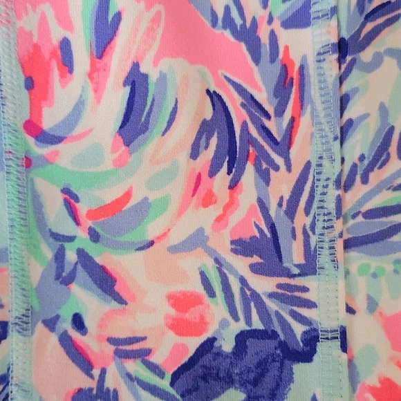 Lilly Pulitzer Luxletic Floral Lux Weekender Cabana Cocktail Crop Leggings XXS - Picture 3 of 6